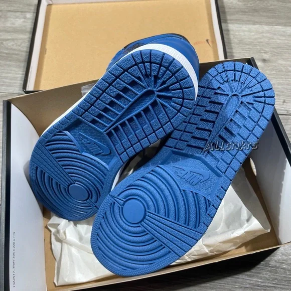 Air Jordan 1 Retro High OG Marina Blue Black M - Picture 8 of 8